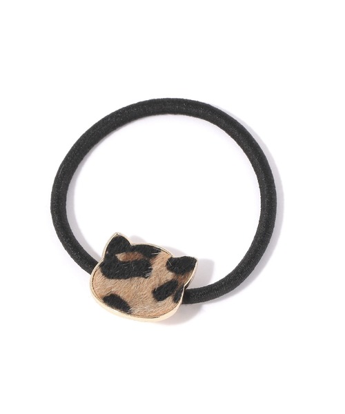 studio CLIP（スタディオクリップ）の「猫 ハラコ風ヘアゴム（ヘアゴム・レディース・ブラック/ブラウン・FREE）」の4枚目の写真
