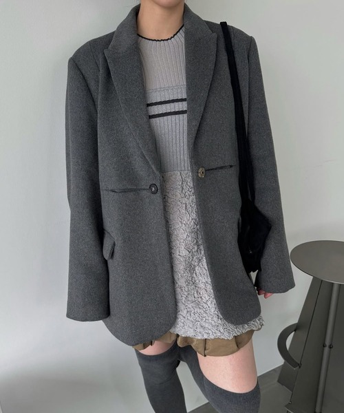 WILLFULLY(ウィルフリー)の「sheer lame peplum blister jacquard knit(ニット/セーター・レディース・ブラウン系その他/ブラック/グレー・FREE)」の8枚目の写真