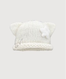 LA POMME petit(|~Ev`)Cute Star Deco Knit Cap(jbgLbv/r[j[)
