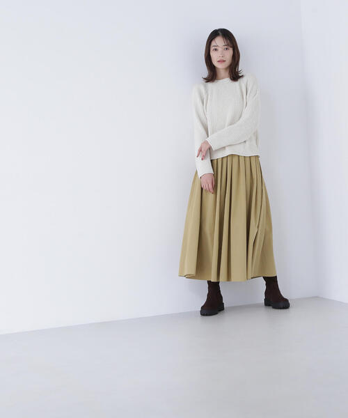 NATURAL BEAUTY BASIC（ナチュラルビューティーベーシック）の「◇スパンコールモールニット（ニット/セーター・レディース・ネイビー/オフホワイト/ブルー・FREE）」の6枚目の写真