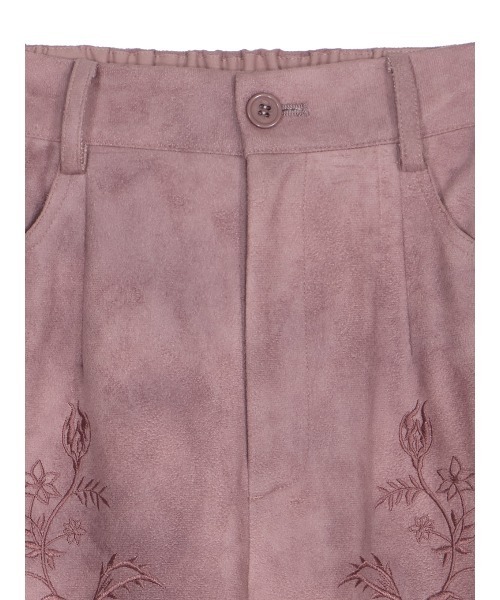 Ameri（アメリ）の「SYNTHETIC SUEDE EMBROIDERY PANTS（その他パンツ・レディース・ブラック/キャメル/ピンク・SMALL/MEDIUM）」の18枚目の写真