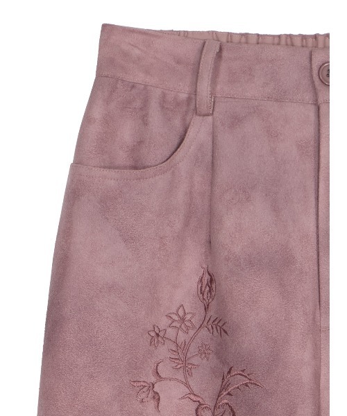 Ameri（アメリ）の「SYNTHETIC SUEDE EMBROIDERY PANTS（その他パンツ・レディース・ブラック/キャメル/ピンク・SMALL/MEDIUM）」の16枚目の写真