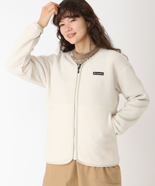Columbia フリースジャケット ホワイト Columbia／ウィメンズ ナビダッド ループ フリース ジャケット