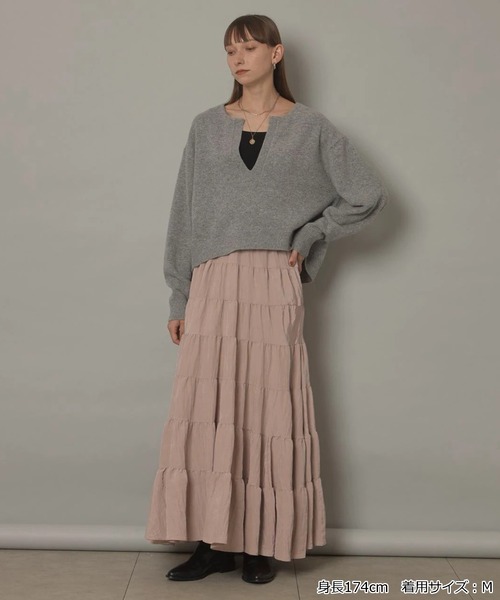 CADUNE（カデュネ）の「アクア深Vニット（ニット/セーター）」 - WEAR