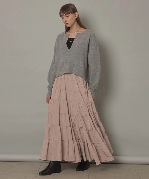 CADUNE（カデュネ）の「アクア深Vニット（ニット/セーター）」 - WEAR