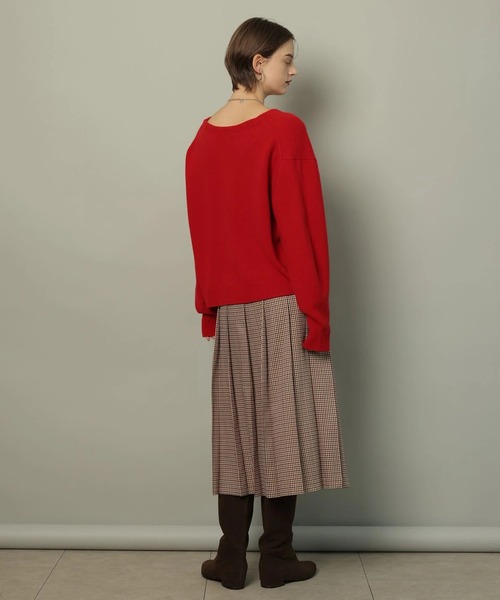 アクア深Vニット（ニット/セーター）｜CADUNE（カデュネ）の