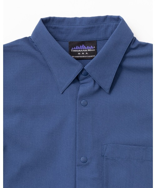 THOUSAND MILE（サウザンドマイル）の「[L's]THREE QUARTER SLEEVE SHIRT HIGH AIR PERMEABILITY/スリークオータースリーブシャツ（シャツ/ブラウス・レディース・セージグリーン/ブルー/ブラック/グレイッシュベージュ・FREE）」の5枚目の写真