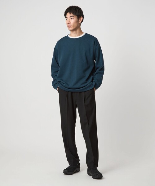 セール】ハーフゲージ ダブルフェイス ノーカラー カットソー（Tシャツ