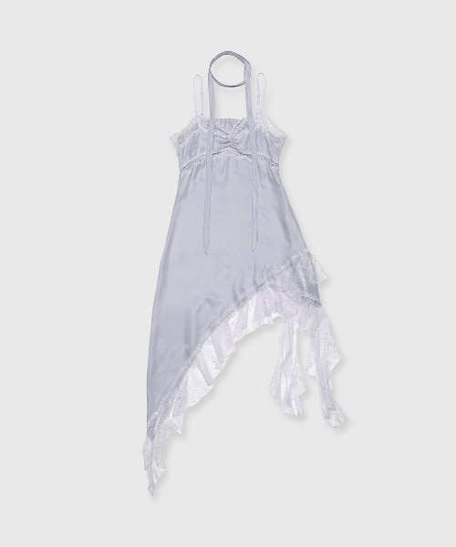 JOSE MOON(ジョゼムーン)の「ASYMMETRY LACE DRESS/アシンメトリーレースドレス(ワンピース・レディース・ラベンダー/ブラック/ホワイト・36/38)」の3枚目の写真