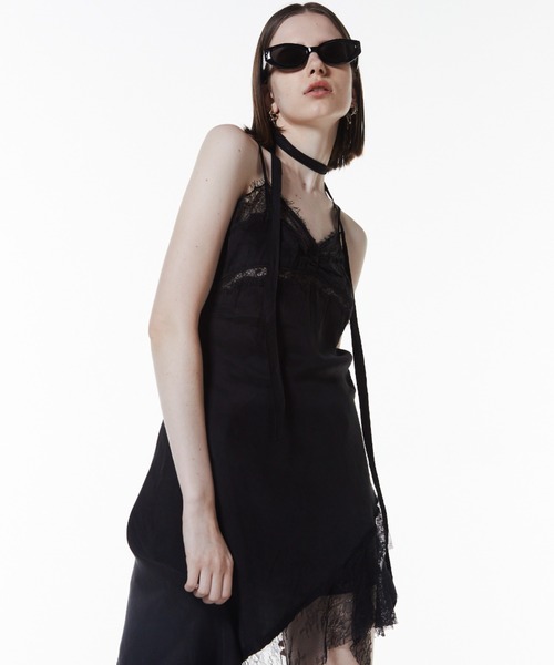 ASYMMETRY LACE DRESS/アシンメトリーレースドレス（ワンピース