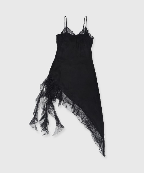 JOSE MOON(ジョゼムーン)の「ASYMMETRY LACE DRESS/アシンメトリーレースドレス(ワンピース・レディース・ラベンダー/ブラック/ホワイト・36/38)」の15枚目の写真
