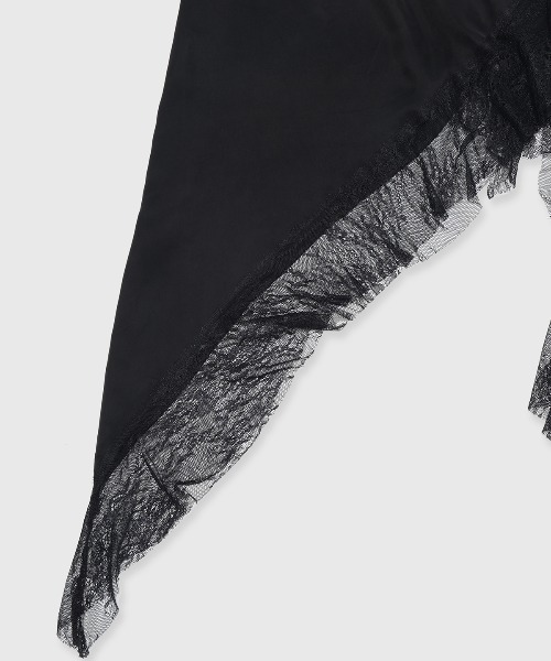 JOSE MOON(ジョゼムーン)の「ASYMMETRY LACE DRESS/アシンメトリーレースドレス(ワンピース・レディース・ラベンダー/ブラック/ホワイト・36/38)」の19枚目の写真