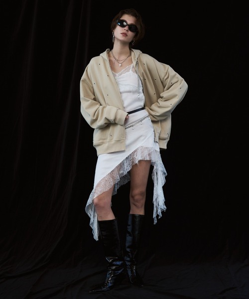 専用:Jose moon ASYMMETRY LACE DRESS/レースドレス ASYMMETRY LACE DRESS/アシンメトリーレースドレス（ワンピース