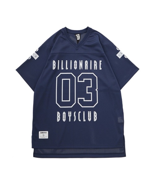 BILLIONAIRE BOYS CLUB（ビリオネア・ボーイズ・クラブ）の「BILLIONAIRE BOYS CLUB MESH FOOTBALL T-SHIRT BBCJP251C009（Tシャツ/カットソー・メンズ・ブラック/ネイビー・M/S/L）」の2枚目の写真