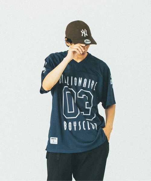 BILLIONAIRE BOYS CLUB（ビリオネア・ボーイズ・クラブ）の「BILLIONAIRE BOYS CLUB MESH FOOTBALL T-SHIRT BBCJP251C009（Tシャツ/カットソー・メンズ・ブラック/ネイビー・M/S/L）」の3枚目の写真