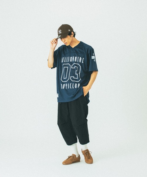 BILLIONAIRE BOYS CLUB（ビリオネア・ボーイズ・クラブ）の「BILLIONAIRE BOYS CLUB MESH FOOTBALL T-SHIRT BBCJP251C009（Tシャツ/カットソー・メンズ・ブラック/ネイビー・M/S/L）」の5枚目の写真