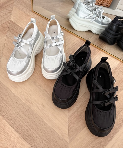 WEGO(ウィゴー)の「WEGO/2way厚底ストラップシューズ(ドレスシューズ・レディース・シルバー/ブラック・SMALL/MEDIUM/LARGE)」の22枚目の写真