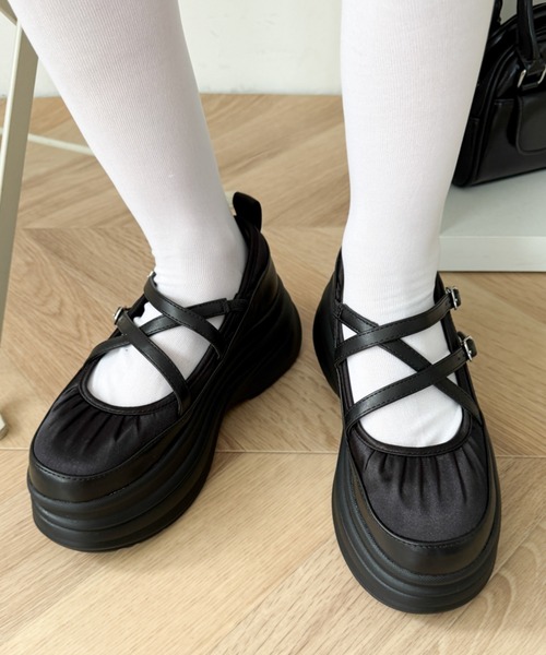 WEGO(ウィゴー)の「WEGO/2way厚底ストラップシューズ(ドレスシューズ・レディース・シルバー/ブラック・SMALL/MEDIUM/LARGE)」の13枚目の写真