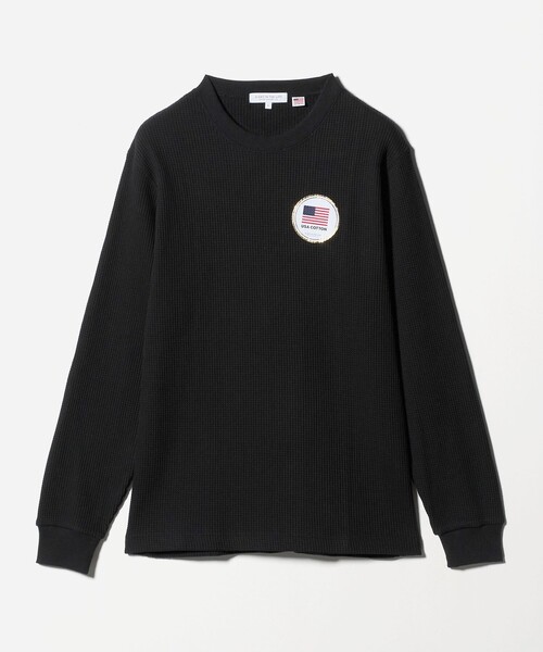 A DAY IN THE LIFE UNITED ARROWS(アデイインザライフユナイテッドアローズ)の「USAコットン 裏起毛 ワッフル カットソー<A DAY IN THE LIFE>(Tシャツ/カットソー・メンズ・ブラック/ライトグレー/ホワイト/ダークグレー・M/S/L)」の3枚目の写真