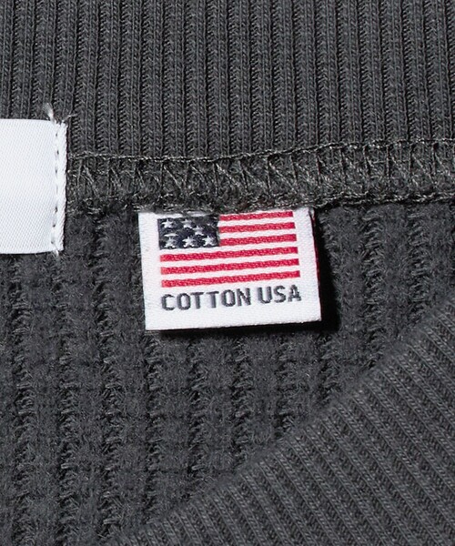 A DAY IN THE LIFE UNITED ARROWS(アデイインザライフユナイテッドアローズ)の「USAコットン 裏起毛 ワッフル カットソー<A DAY IN THE LIFE>(Tシャツ/カットソー・メンズ・ブラック/ライトグレー/ホワイト/ダークグレー・M/S/L)」の7枚目の写真