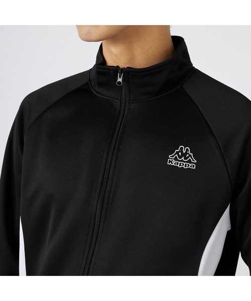 Kappa（カッパ）の「Kappa カッパ ブランド ワンポイント ロゴ 切替 裏起毛 ブリスタージャージ トラックジャケット（ジャージ・メンズ・ネイビー/ブラック・M/LL/L）」の13枚目の写真