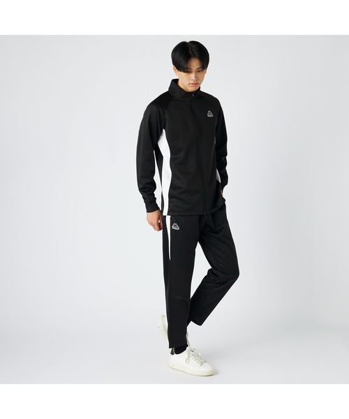 Kappa（カッパ）の「Kappa カッパ ブランド ワンポイント ロゴ 切替 裏起毛 ブリスタージャージ トラックジャケット（ジャージ・メンズ・ネイビー/ブラック・M/LL/L）」の6枚目の写真