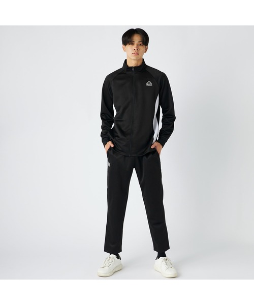 Kappa（カッパ）の「Kappa カッパ ブランド ワンポイント ロゴ 切替 裏起毛 ブリスタージャージ トラックジャケット（ジャージ・メンズ・ネイビー/ブラック・M/LL/L）」の7枚目の写真