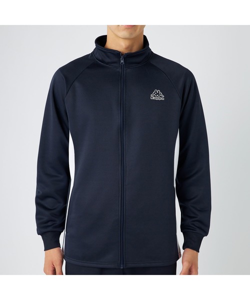 Kappa（カッパ）の「Kappa カッパ ブランド ワンポイント ロゴ 切替 裏起毛 ブリスタージャージ トラックジャケット（ジャージ・メンズ・ネイビー/ブラック・M/LL/L）」の22枚目の写真