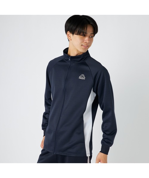 Kappa（カッパ）の「Kappa カッパ ブランド ワンポイント ロゴ 切替 裏起毛 ブリスタージャージ トラックジャケット（ジャージ・メンズ・ネイビー/ブラック・M/LL/L）」の16枚目の写真