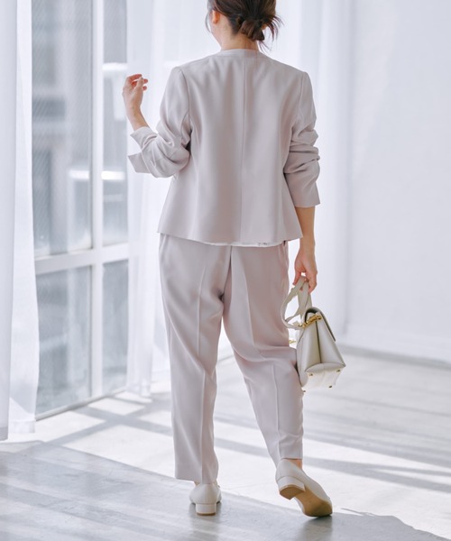 COHINA（コヒナ）の「ソフトドビーテーパードパンツ 【低身長・小柄女性】（その他パンツ・レディース・ブラック/ネイビー/ベージュ・S-Regular/XS-Regular/S-Short/XS-Short）」の10枚目の写真