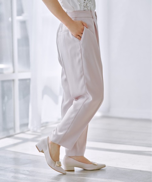 COHINA（コヒナ）の「ソフトドビーテーパードパンツ 【低身長・小柄女性】（その他パンツ・レディース・ブラック/ネイビー/ベージュ・S-Regular/XS-Regular/S-Short/XS-Short）」の11枚目の写真