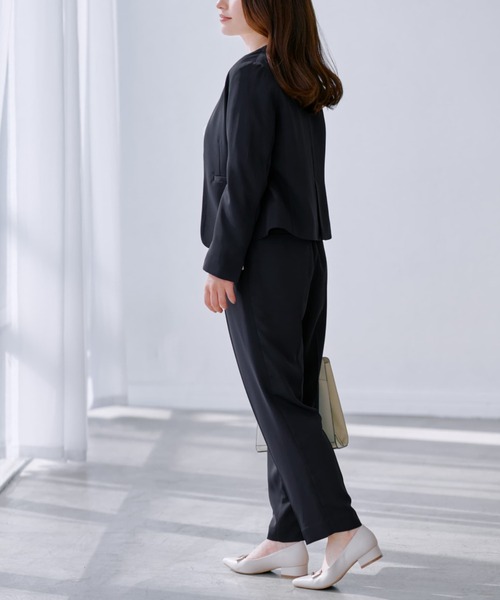COHINA（コヒナ）の「ソフトドビーテーパードパンツ 【低身長・小柄女性】（その他パンツ・レディース・ブラック/ネイビー/ベージュ・S-Regular/XS-Regular/S-Short/XS-Short）」の14枚目の写真
