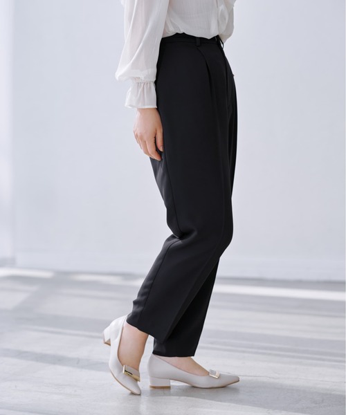 COHINA（コヒナ）の「ソフトドビーテーパードパンツ 【低身長・小柄女性】（その他パンツ・レディース・ブラック/ネイビー/ベージュ・S-Regular/XS-Regular/S-Short/XS-Short）」の15枚目の写真