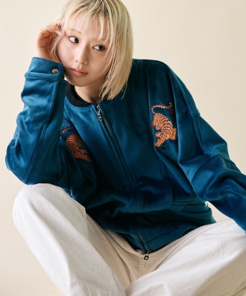 【rehacer】ドルマンスリーブワイド スーベニア ジャケット rehacer : Dolman Wide Souvenir Jacket / ドルマンスリーブワイド