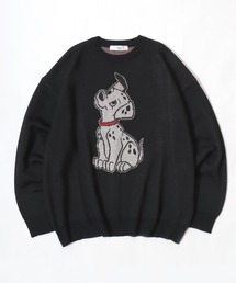 F485 used Disney ディズニー 101匹 わんちゃん ニット