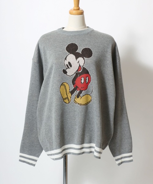 Disney(ディズニー)の「Disney(ディズニー)キャラクタージャガードニットセーター レディース/ミッキーマウス ミニーマウス 101匹わんちゃん おしゃれキャットマリー(ニット/セーター・レディース・ベージュ/スミクロ/ワインレッド/ピンク/ベージュ系その他/ホワイト系その他/ブラック/グレー/ブラック系その他/ブルー・M/L)」の11枚目の写真