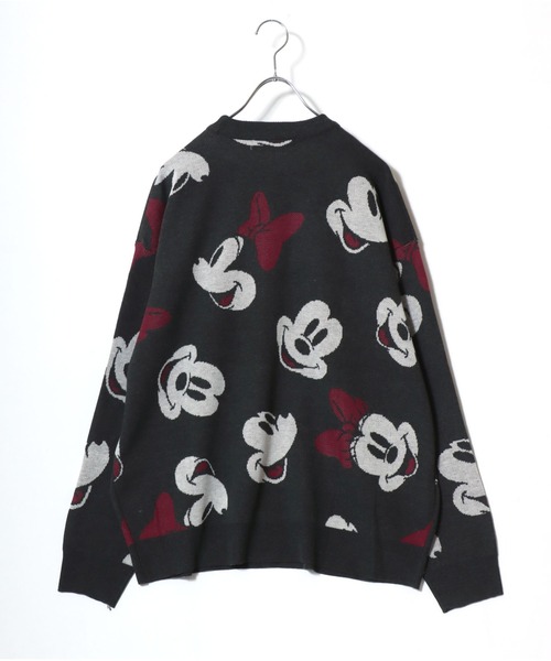 セール】Disney（ディズニー）キャラクタージャガードニットセーター