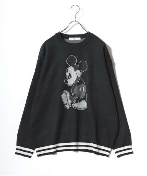 セール】Disney（ディズニー）キャラクタージャガードニットセーター