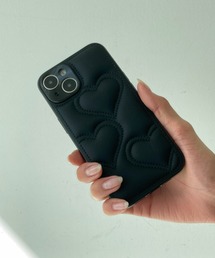 Loco Ocean（ロコオーシャン）の「キルト ハート柄 / スマホカバー iPhoneケース ( 14 / 15 / 16 )（スマホケース/カバー）」