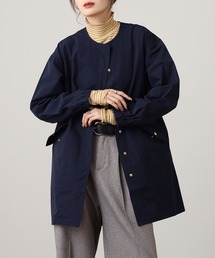 OMNES(オムネス)の撥水加工フィッシュテール ノーカラーコート(ノーカラーコート)