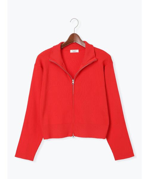 Te chichi TERRASSE（テチチテラス）の「Wジップハイネックリブカーディガン（カーディガン/ボレロ・レディース・ブラック/オフホワイト/ネイビー/ミント/レッド・F）」の5枚目の写真