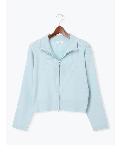Te chichi TERRASSE（テチチテラス）の「Wジップハイネックリブカーディガン（カーディガン/ボレロ・レディース・ブラック/オフホワイト/ネイビー/ミント/レッド・F）」の16枚目の写真