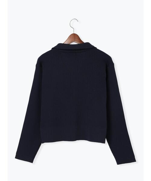 Te chichi TERRASSE（テチチテラス）の「Wジップハイネックリブカーディガン（カーディガン/ボレロ・レディース・ブラック/オフホワイト/ネイビー/ミント/レッド・F）」の18枚目の写真