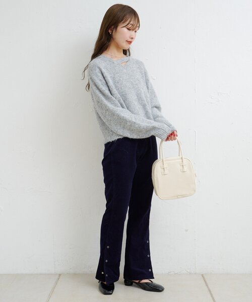 Kastane（カスタネ）の「【一部店舗限定/4色展開】B ブークレニットプルオーバー（ニット/セーター・レディース・アイボリー/グレー/グリーン/ブラウン・FREE）」の20枚目の写真