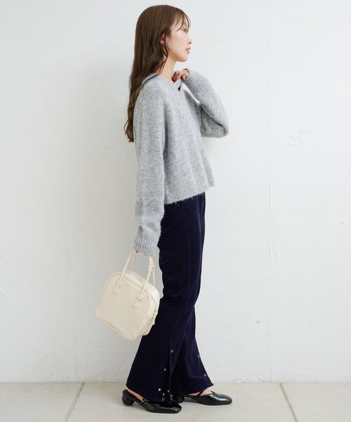 Kastane（カスタネ）の「【一部店舗限定/4色展開】B ブークレニットプルオーバー（ニット/セーター・レディース・アイボリー/グレー/グリーン/ブラウン・FREE）」の21枚目の写真