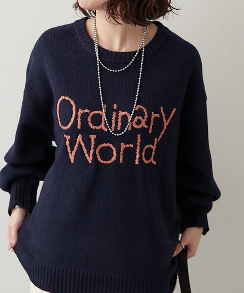 セール】【NAO】刺繍ロゴニットプルオーバー（ニット/セーター）｜NAO