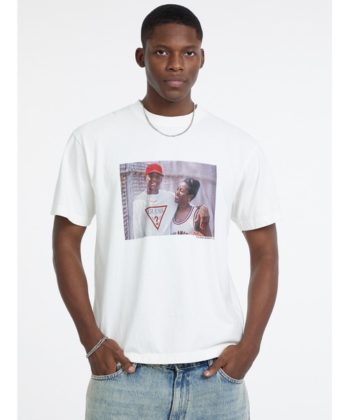 新品　GUESS　バットマン　コラボ　ホワイト　ジャケット　タグ付き　　XL 新品 GUESS バットマン コラボ ホワイト ジャケット タグ付き XL