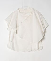 ESTROISLOSE（エストゥロワルーズ）の「フリル半袖シャツ（シャツ/ブラウス）」