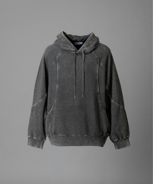 MAISON SPECIAL（メゾンスペシャル）の「《UNISEX》Cashmere Cotton Sweat Pullover Hoodie/カシミアコットン裏毛プルオーバーパーカー【MAISON SPECIAL/メゾンスペシャル】（パーカー・メンズ・グレー/ブラック・0/1/2）」の15枚目の写真