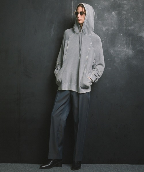 UNISEX》Cashmere Cotton Sweat Pullover Hoodie/カシミアコットン裏毛